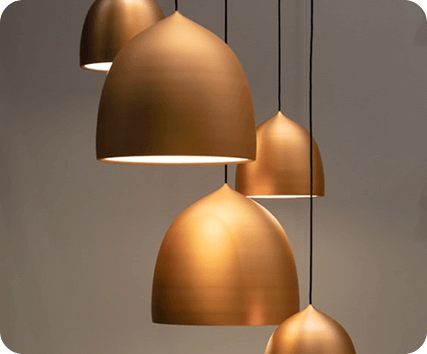 Copper pendant lights product design